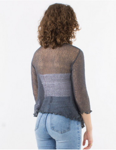 Knitted lady polyester jacket