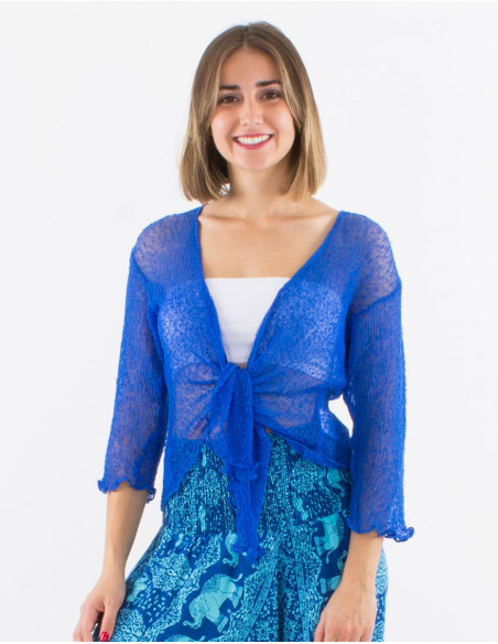 Knitted lady polyester jacket