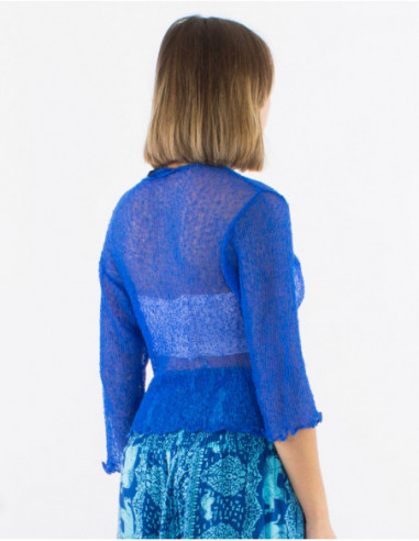 Knitted lady polyester jacket