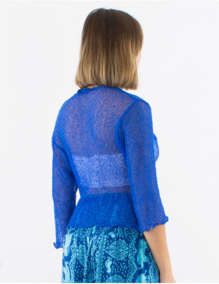 Knitted lady polyester jacket