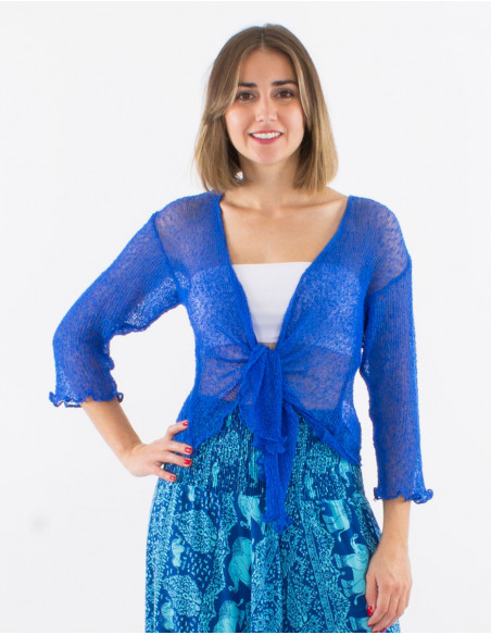 Knitted lady polyester jacket