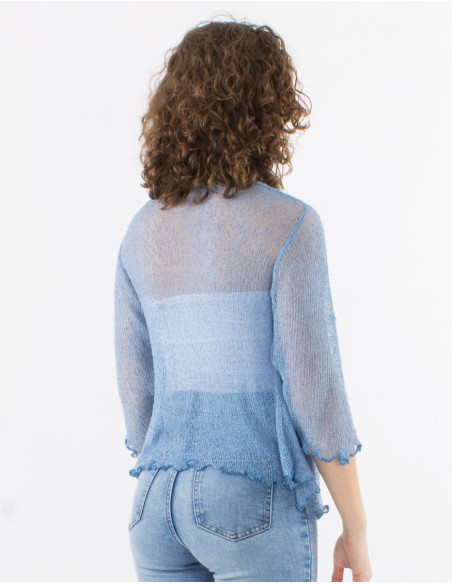 Knitted lady polyester jacket