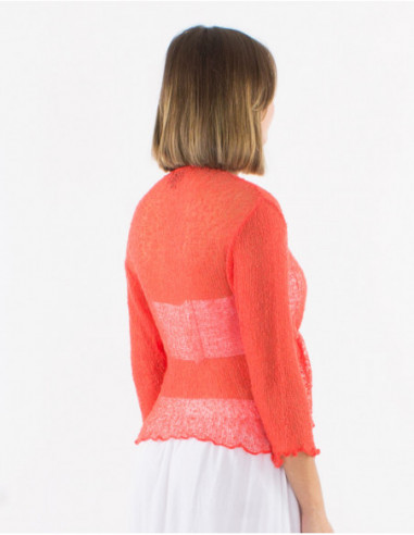 Knitted lady polyester jacket