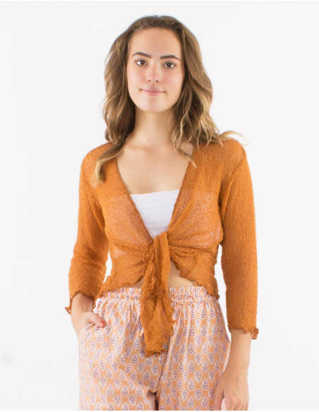 Knitted lady polyester jacket