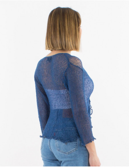 Knitted lady polyester jacket