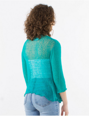 Knitted lady polyester jacket