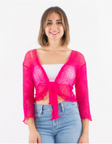 Knitted lady polyester jacket