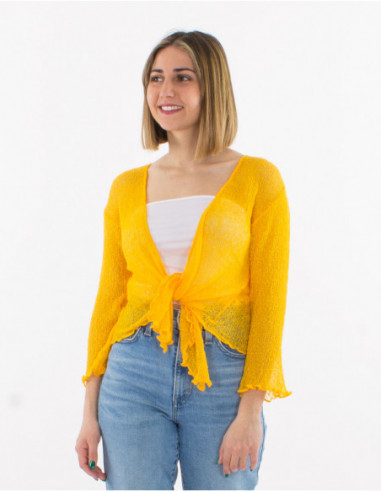 Knitted lady polyester jacket