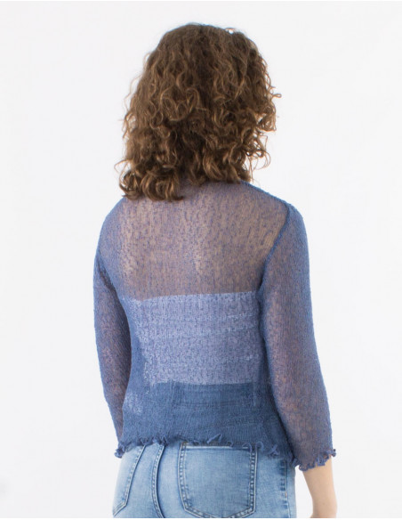 Knitted lady polyester jacket