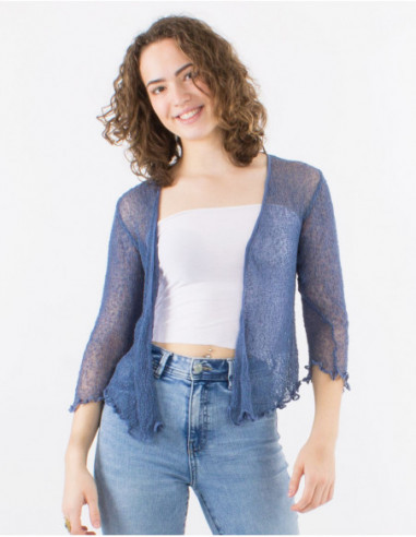 Knitted lady polyester jacket