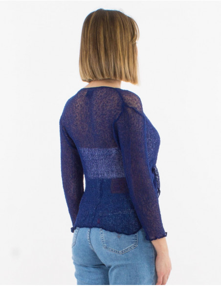 Knitted lady polyester jacket