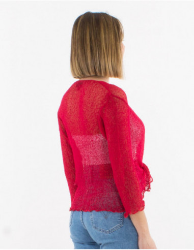 Knitted lady polyester jacket