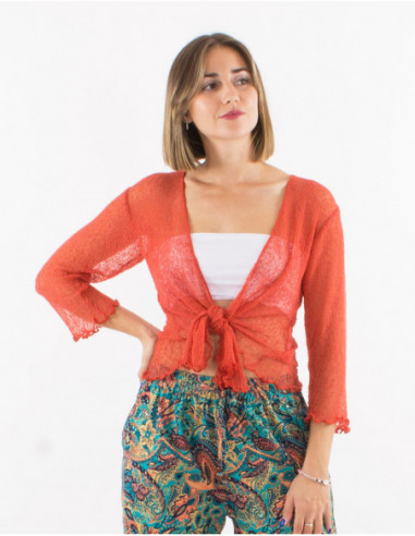 Knitted lady polyester jacket