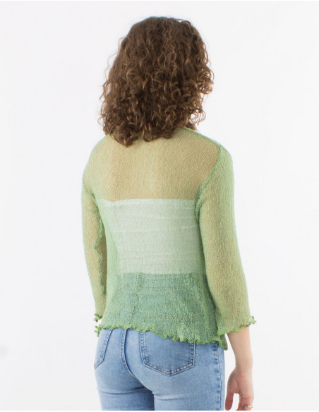 Knitted lady polyester jacket