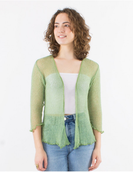 Knitted lady polyester jacket
