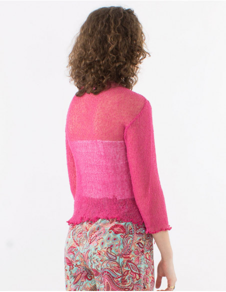 Knitted lady polyester jacket