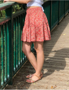 Short boho cashmere skirt...