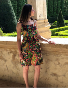 Robe multicolore style 70's