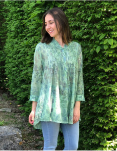 Boho style tunic in cotton