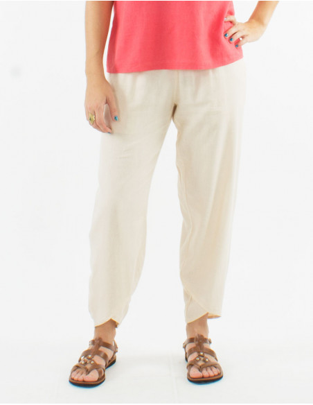 Elasticated waistband trousers