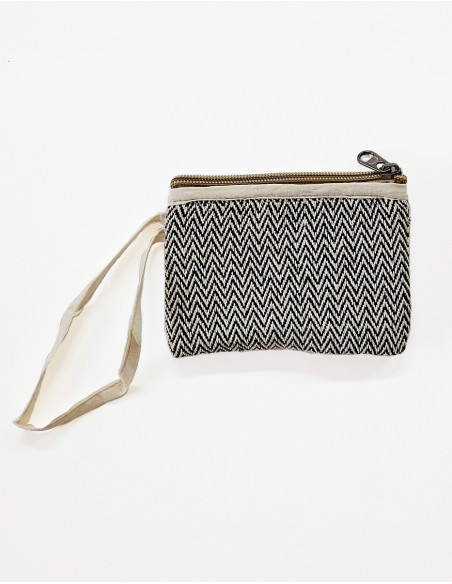 Cotton pouch with zip 10cmx14cm