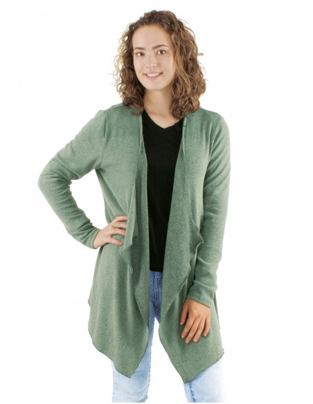 Solid coloured flowing waistcoat