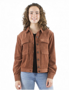 Veste large en velours côtelé