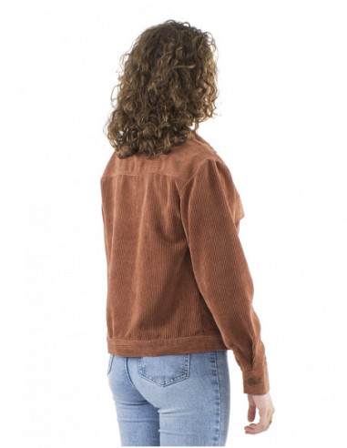 Veste large en velours côtelé