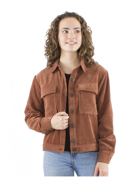 Veste large en velours côtelé