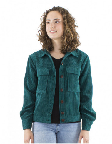 Veste large en velours côtelé
