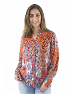 Original patchwork printed blouse 2