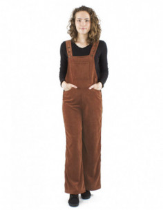 Corduroy overalls with wide... 2
