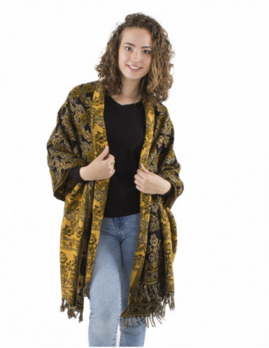Foulard bohème fleuri