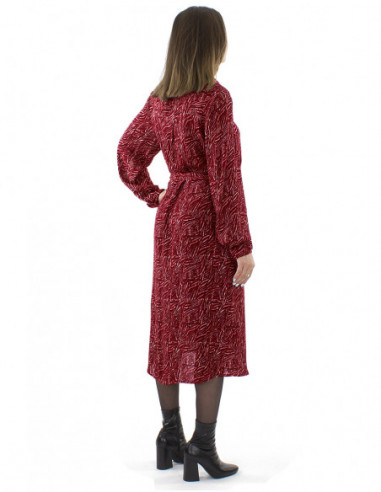 Robe midi, rétro vintage avec liens