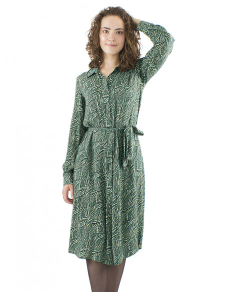 Midi dress, retro vintage, with laces