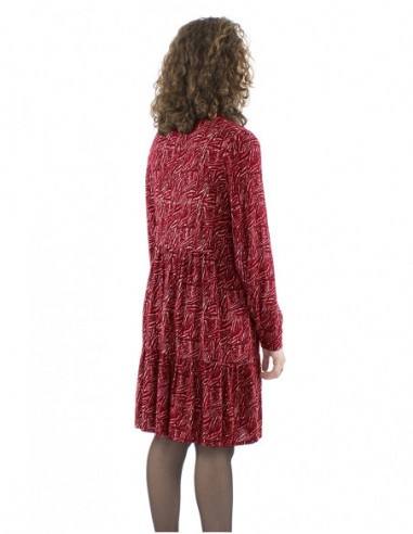 Robe mi-longue évasée style rétro