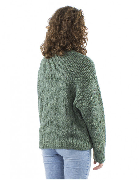 Large jacket vest with long sleeves