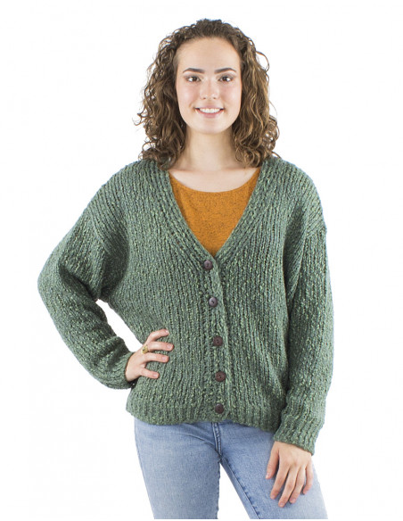 Large jacket vest with long sleeves