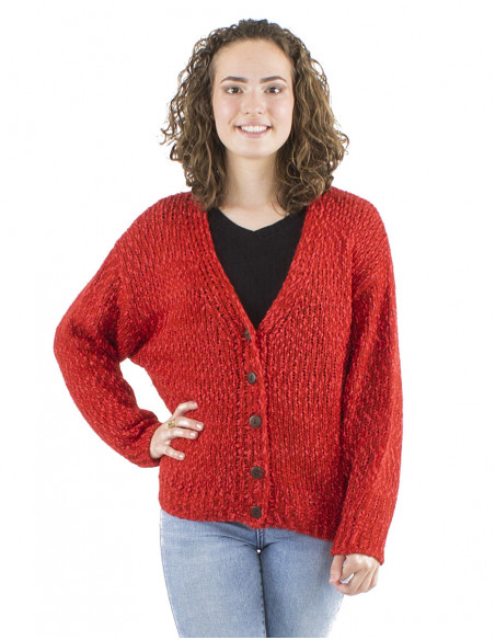 Large jacket vest with long sleeves