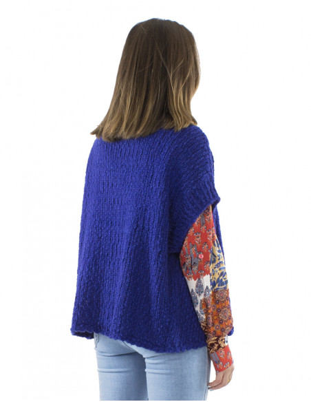 Jacket vest with short sleeves