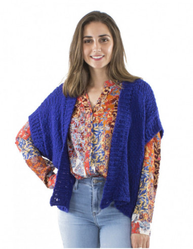 Jacket vest with short sleeves