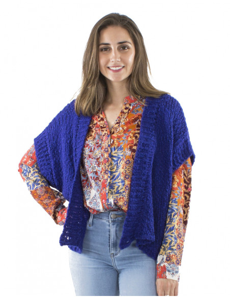 Jacket vest with short sleeves