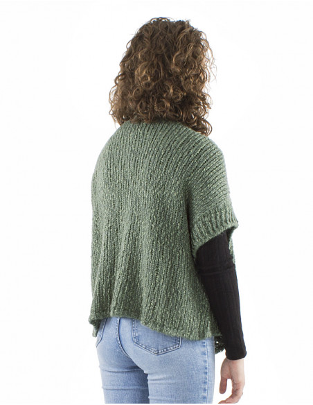 Jacket vest with short sleeves