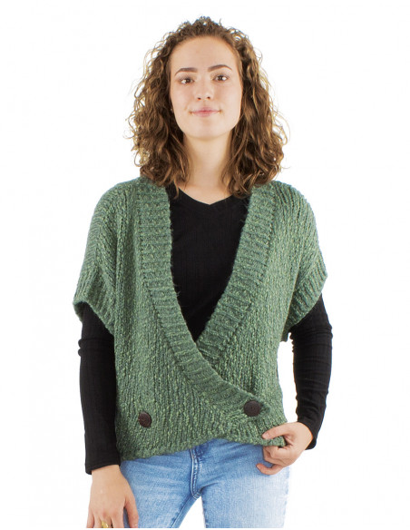 Veste gilet manches courtes