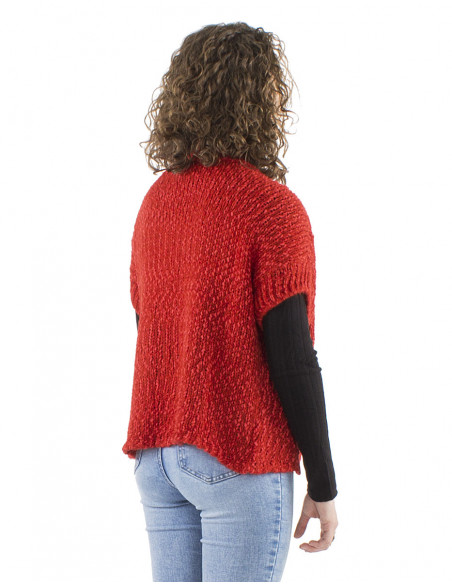 Jacket vest with short sleeves