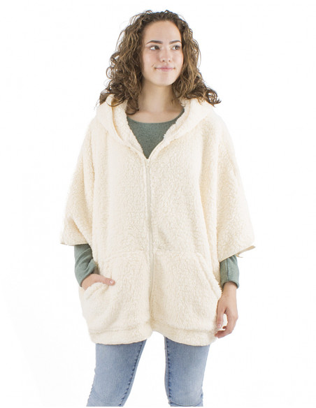 Veste oversize manches chauve-souris