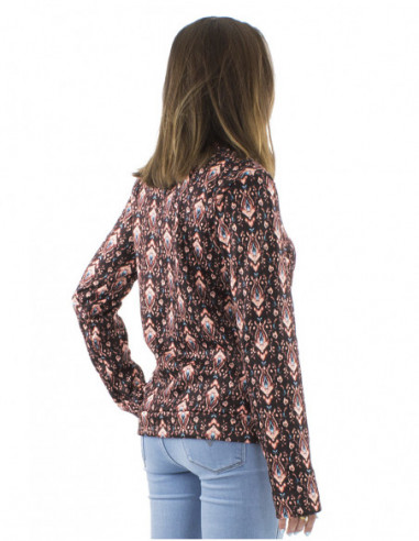 Veste courte doublure fausse fourrure