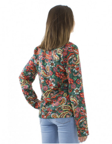 Short jacket with fake fur lining