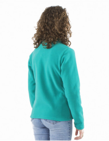 Veste polaire courte bohème brodée