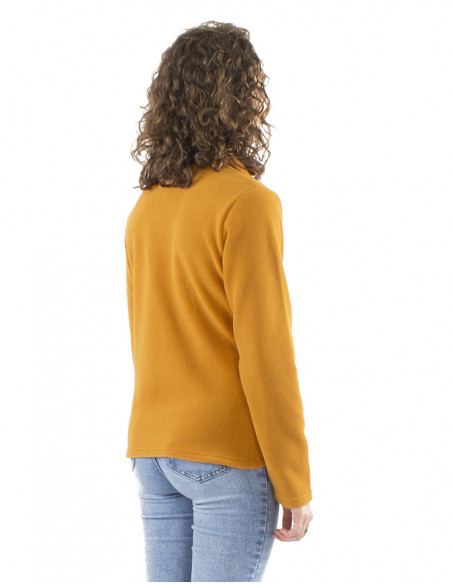 Boho short polar jacket, embroidery